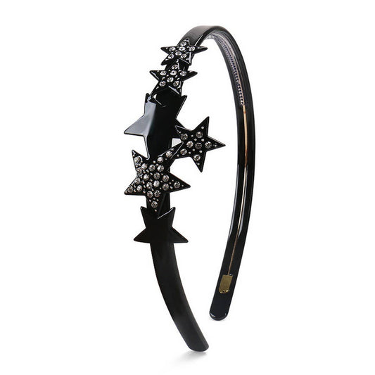 ACETATE FIVE-POINTED STAR DIAMOND HEADBAND_CWAHA4357