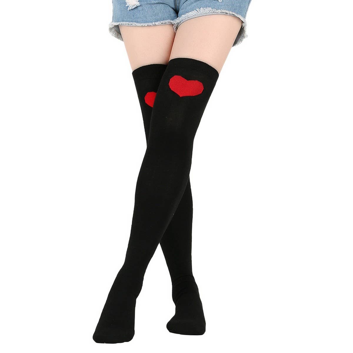CWMM10068_VALENTINE DAY KNEE-HIGH SOCKS FOR DATE &AMP PARTY