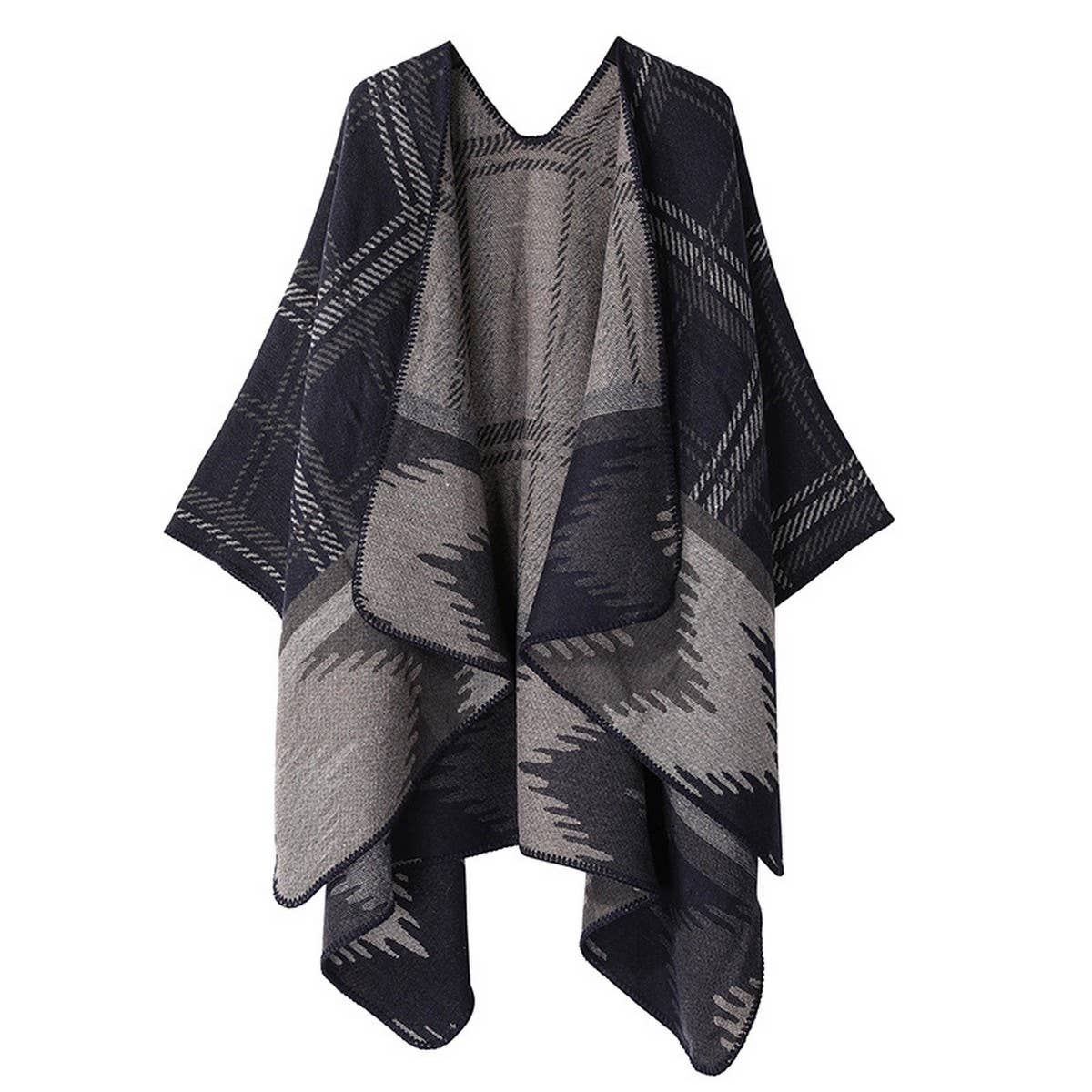 SHAWL FASHION ALL-MATCH THICK BLANKET CAPE CLOAK
