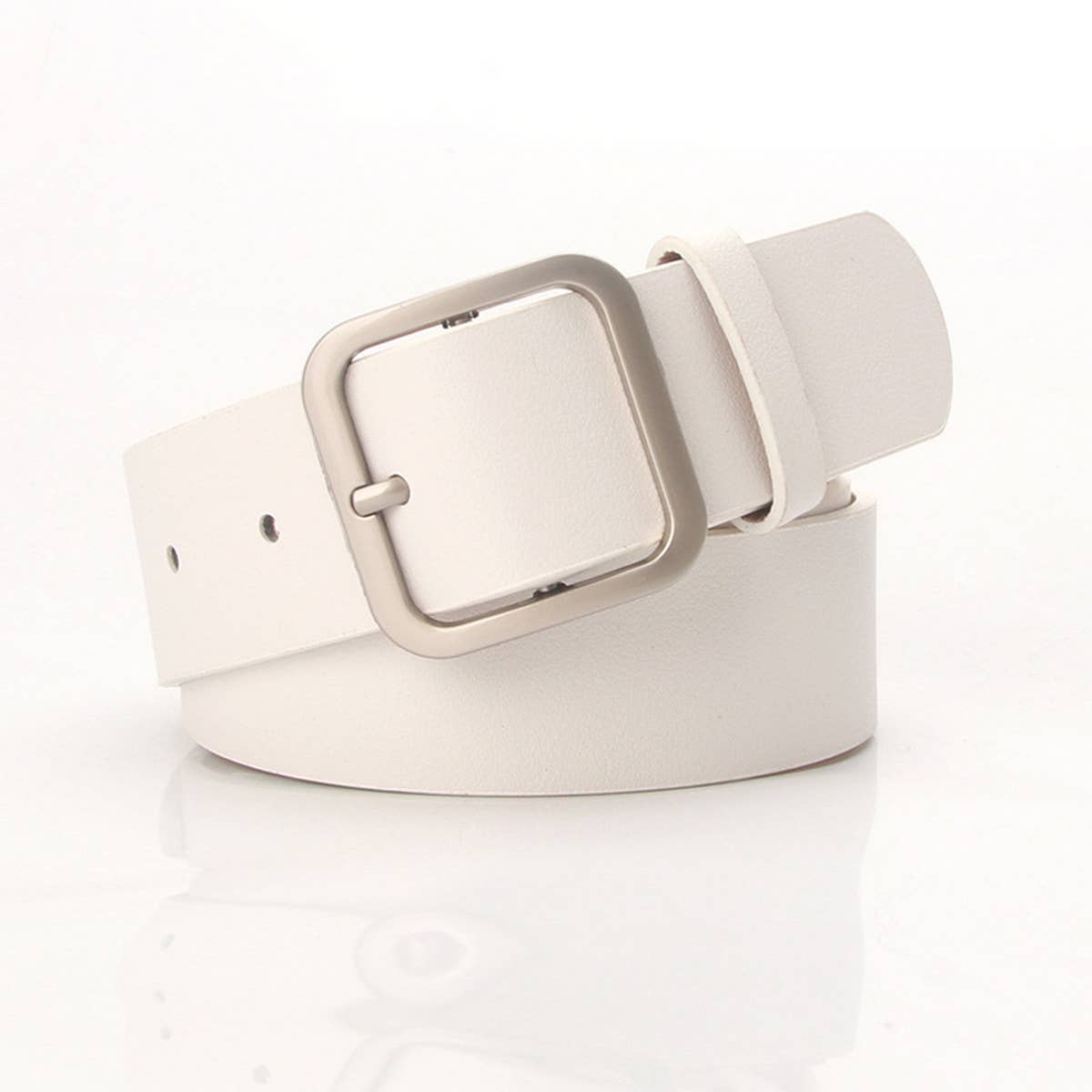 CWABE0925_CASUAL SQUARE BUCKLE BELT
