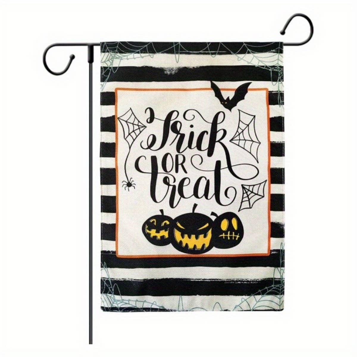 CWMM10255_HALLOWEEN GARDEN FLAG PUMPKIN GHOST DECOR