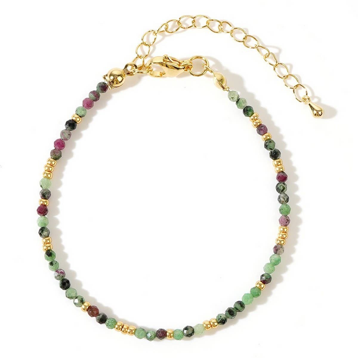 BOHEMIAN COLORFUL NATURAL STONE BEAD BRACELET_CWMM3857