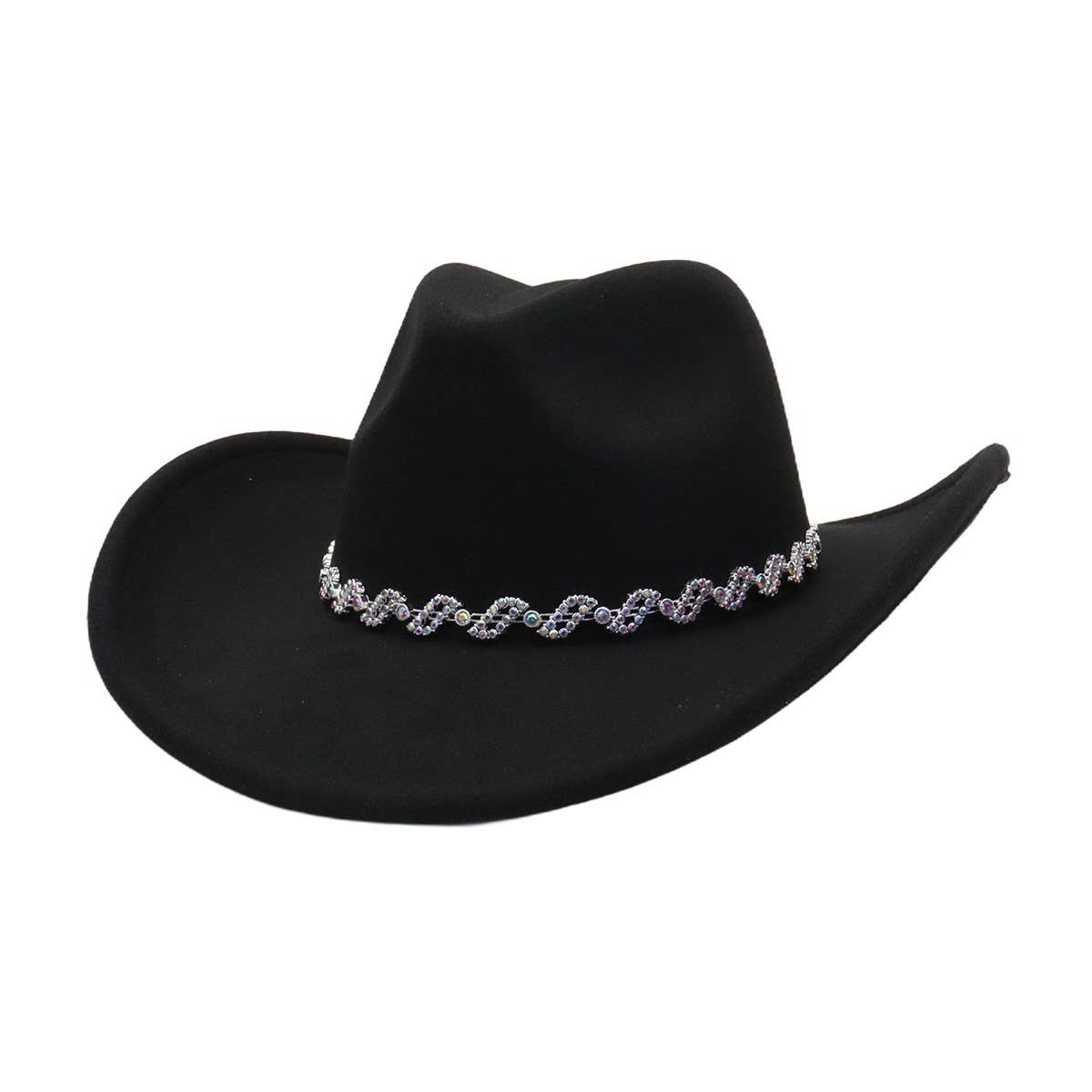 Western  Cowboy Fedora Hat Ethnic Design_CWAH04437