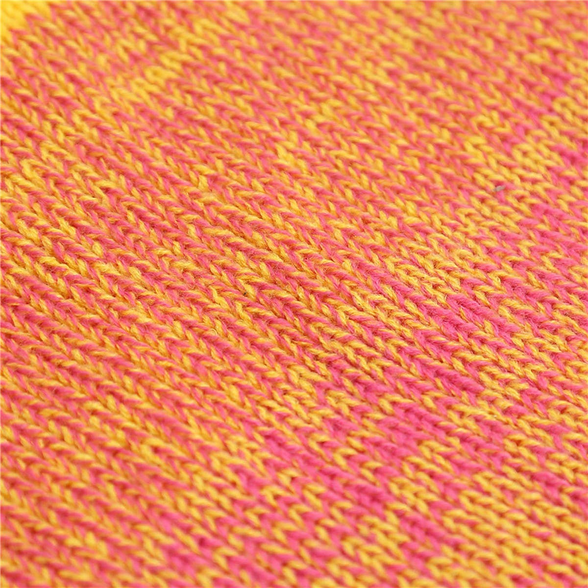 WINTER THICK GRADIENT WOOL KNITTED SCARF FOR WOMEN