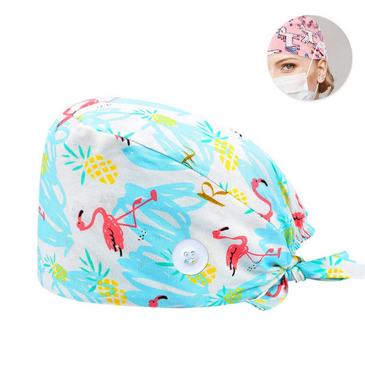 SCRUB CAP PRINTED SURGICAL CAP WORK CAP_CWAH3383