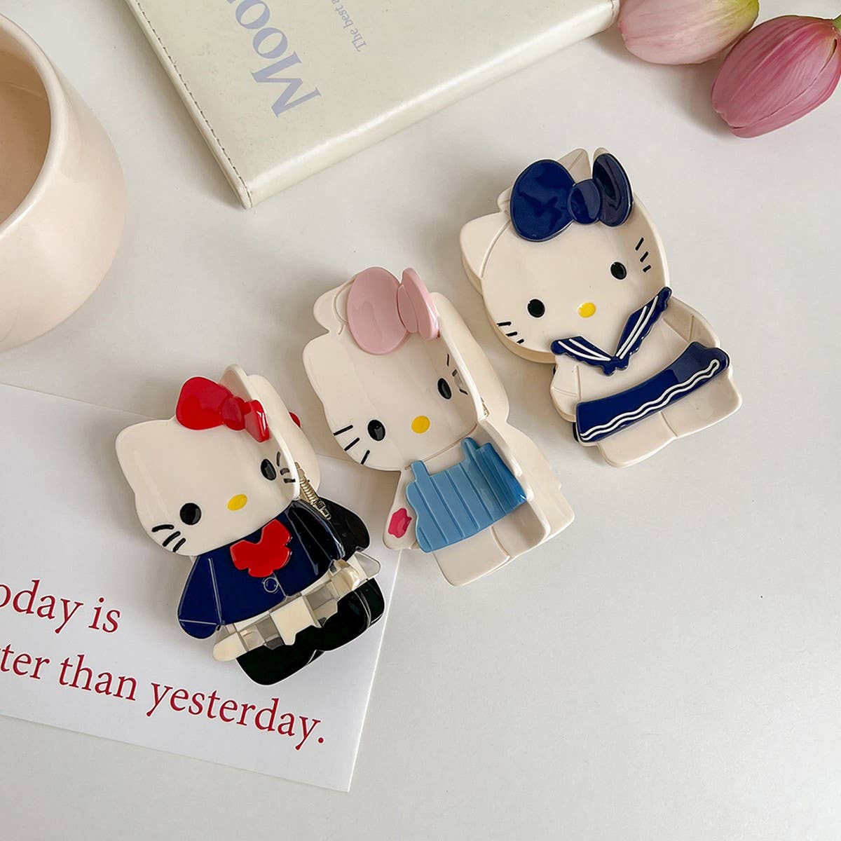 Cute Cat Hair Claw ? Acetate Cartoon Animal Clip