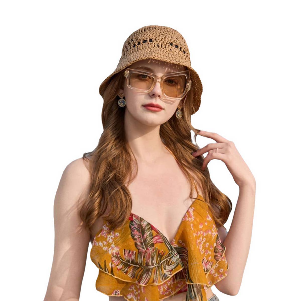 2024 NEW STYLE HOLLOW WOVEN STRAW HAT_CWAH1343