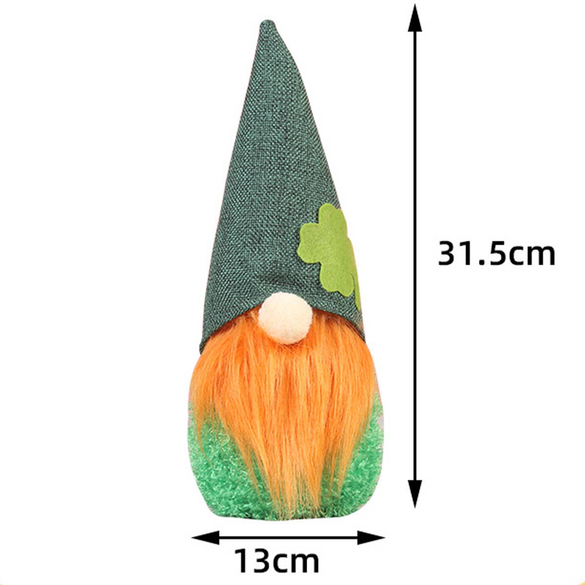 CWMM9482_ST. PATRICK'S DAY FACELESS DOLL ORNAMENT