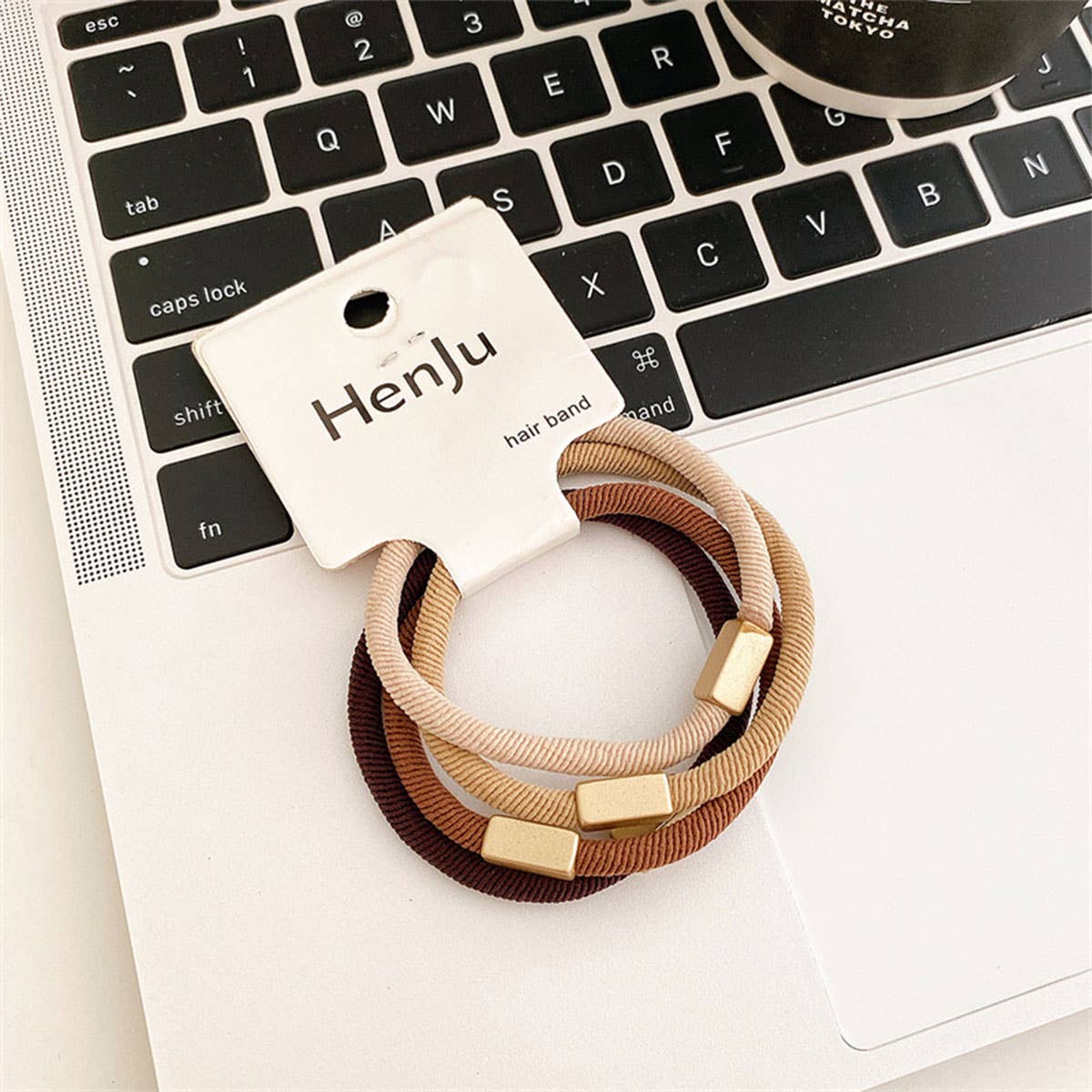 4PCS/SET FASHION STRETCHY ELASTIC SIMPLE HAIR TIES_CWAHA0338