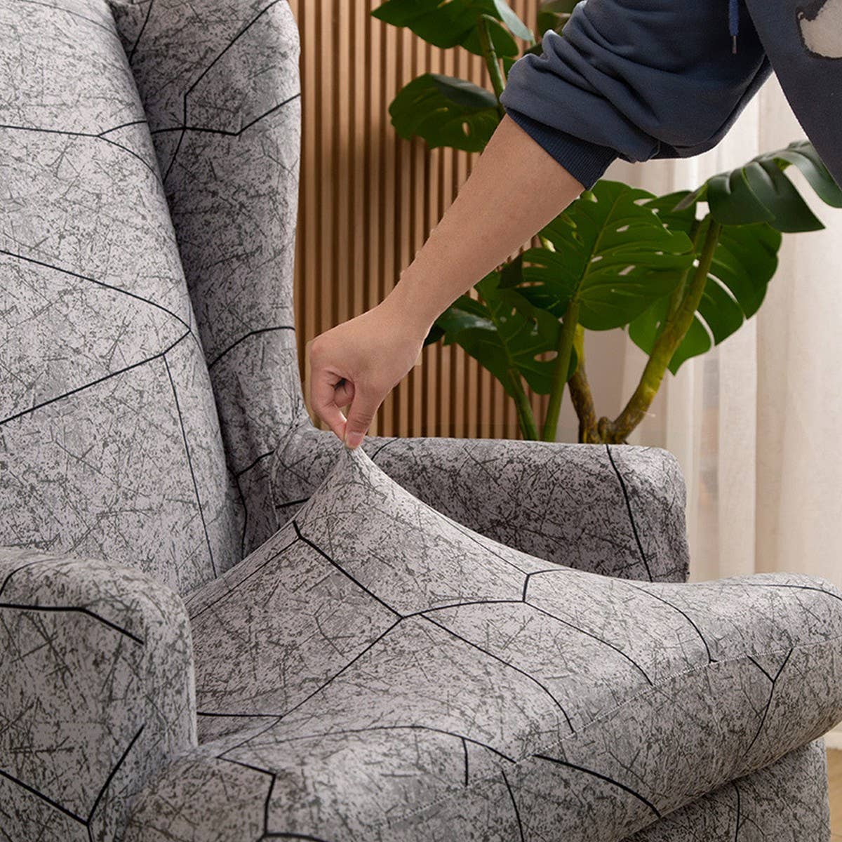 American Tiger Chair Cover, Stretch Full Wrap_CWMM8316