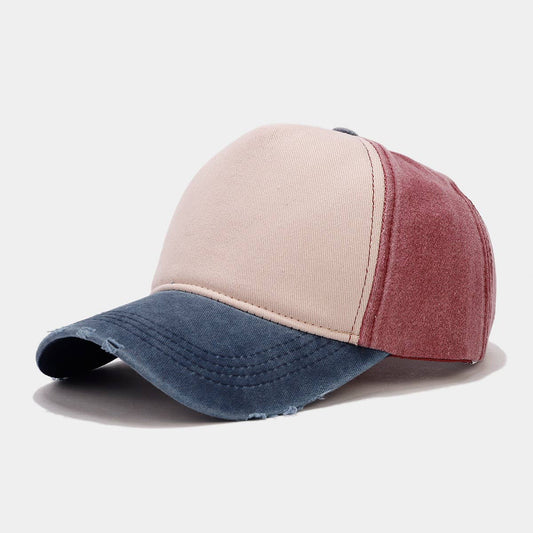 Washed cotton ripped baseball cap, golf style CWAH1568
