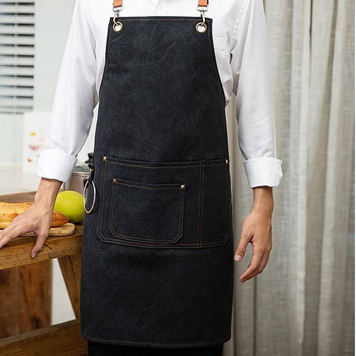 CWAB3994_COTTON POCKET WATERPROOF THICK CANVAS WORK APRON