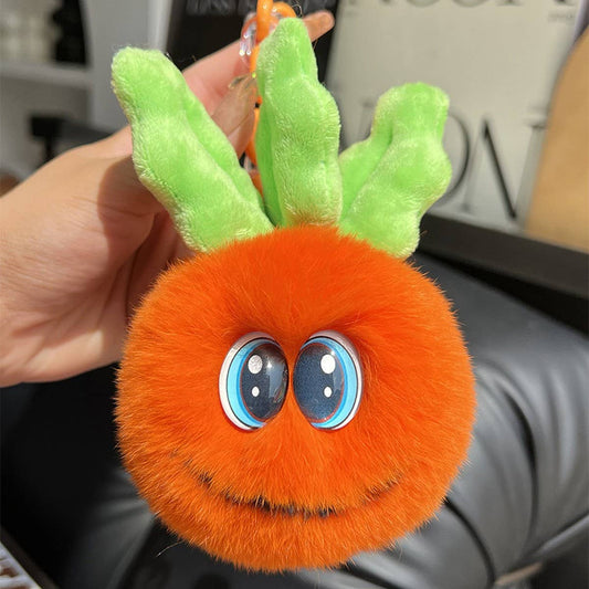 CUTE PLUSH CARROT CAR KEYCHAIN BAG PENDANT