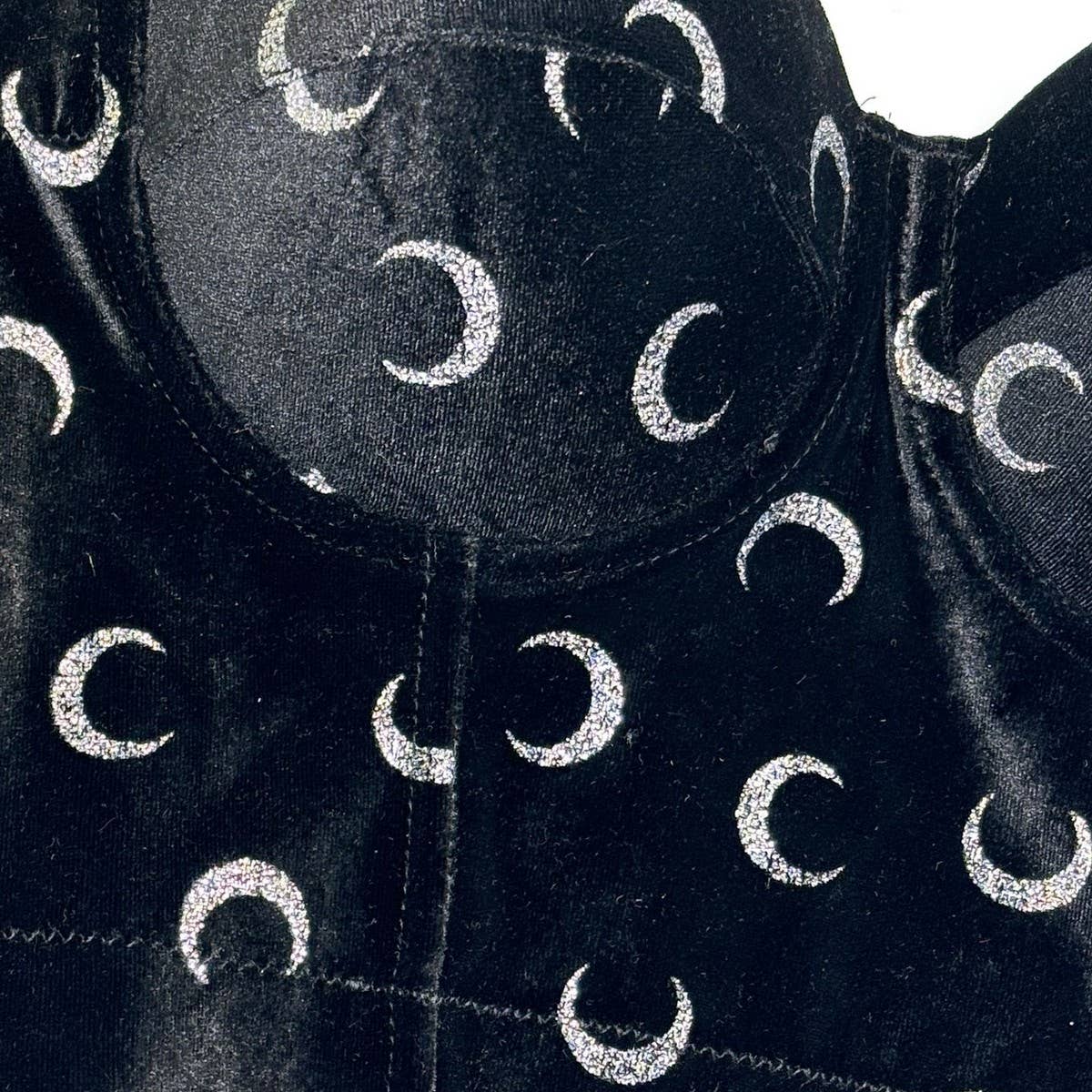 BLACK VELVET PRINTED PREMIUM HERRINGBONE CORSET_CWMM4234