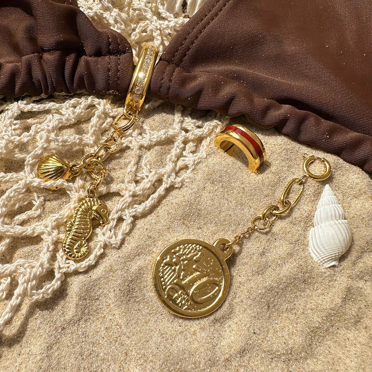 BIKINI BUCKLE TITANIUM STEEL DIY PENDANT_CWMM4694