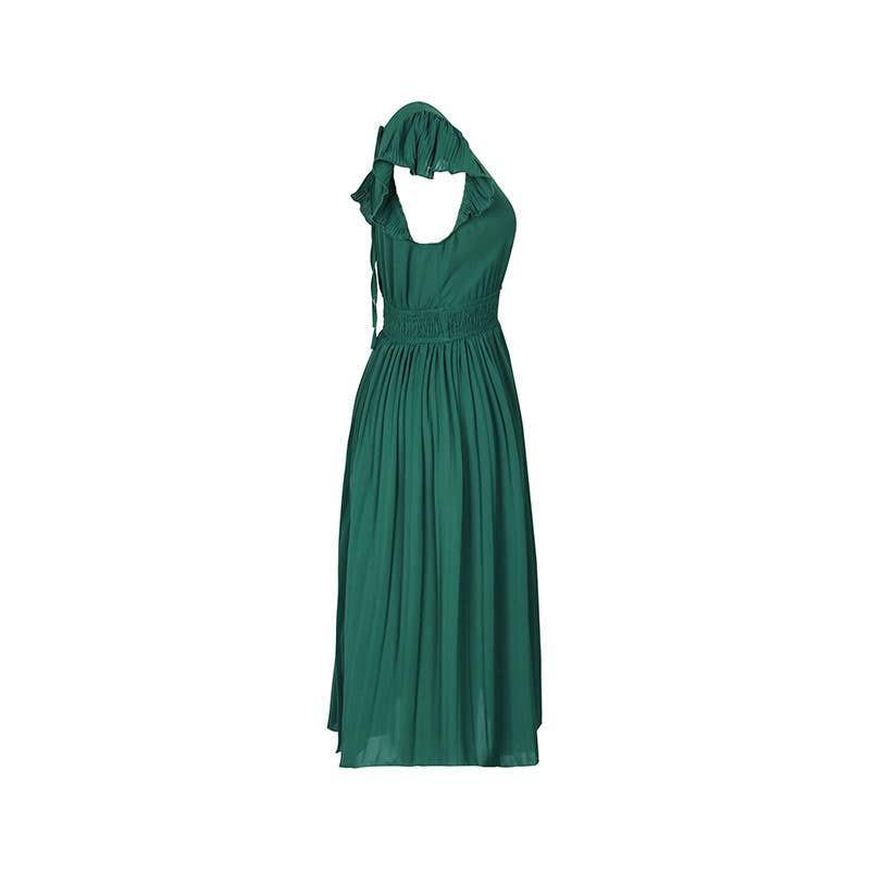 Simple,fashion and elegant solid-color dress