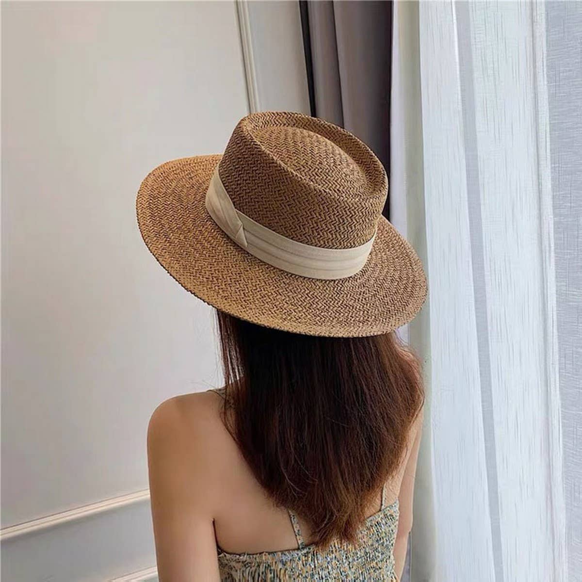 Summer beach vacation sun hat women_CWAH3391