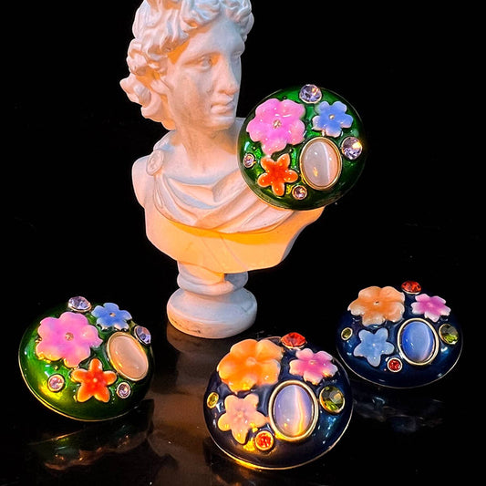 RETRO NEW CHINESE FLOWER STUD EARRINGS_CWAJE1116