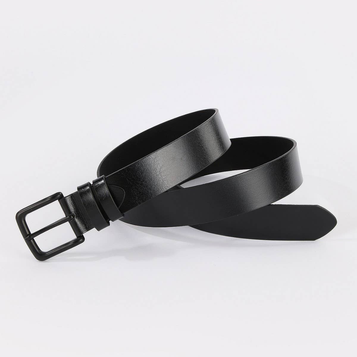New Unisex Black Seamless Zinc Pin Buckle Belt_CWABE1248