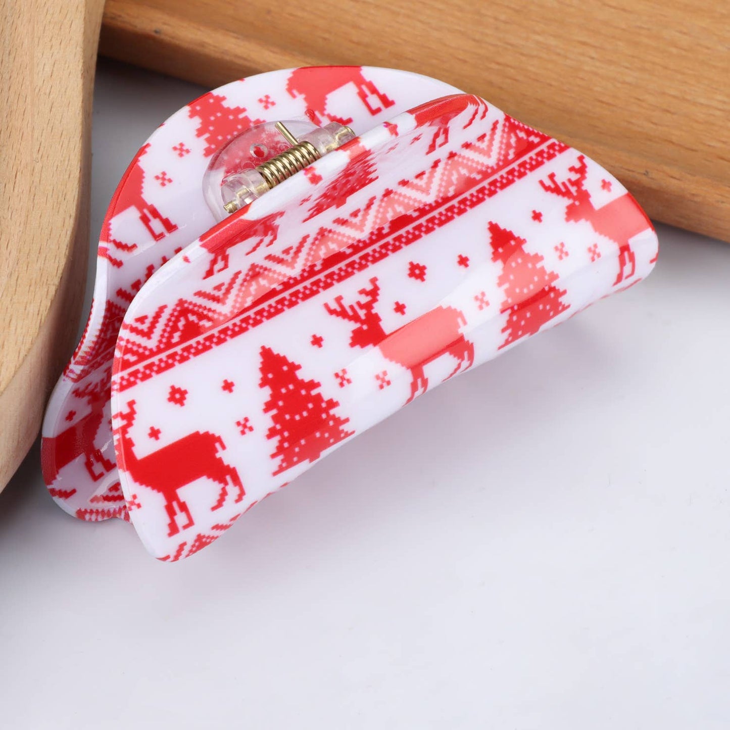 Christmas Acetate Hair Claw - Cute & Festive Style_CWAHA0323