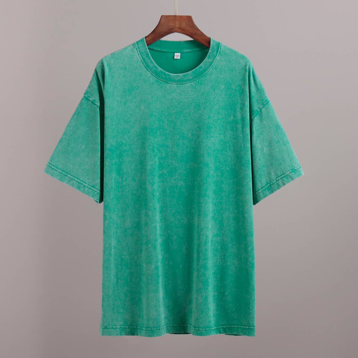 Washed and aged short-sleeved loose T-shirt