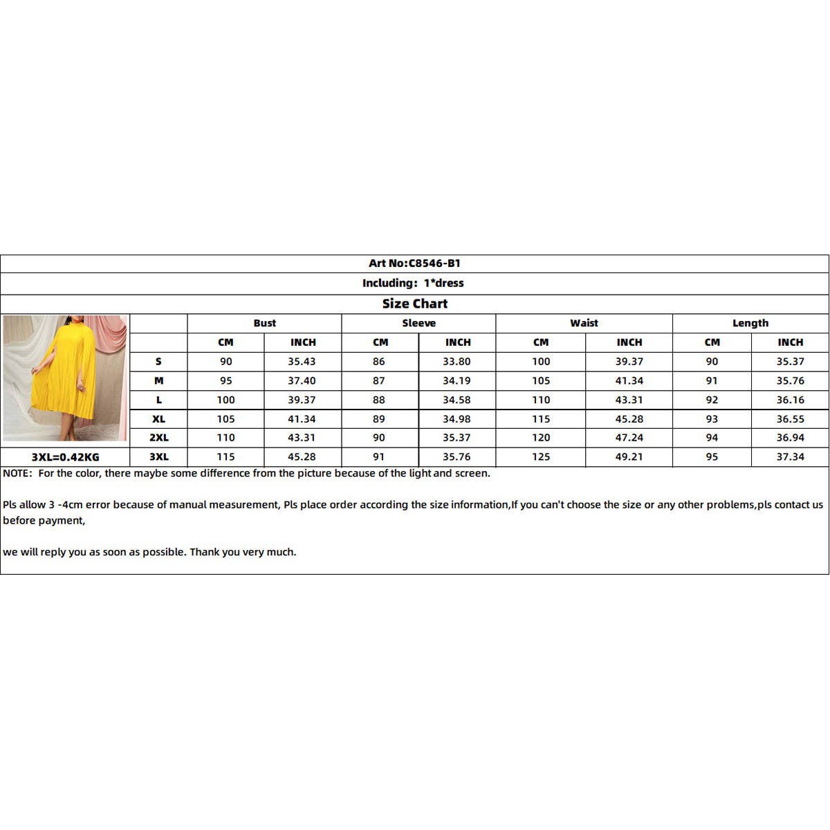 FASHION LOOSE CAPE BAT SLEEVE PLUS SIZE DRESS_CWDMD3703