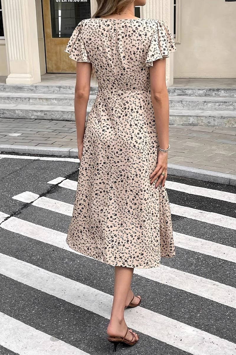 CWDSD10540_ELEGANT WAIST SLIMMING HOLIDAY DRESS