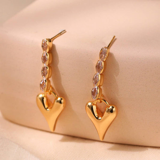 VALENTINE'S DAY HIGH-END HEART PENDANT EARRINGS