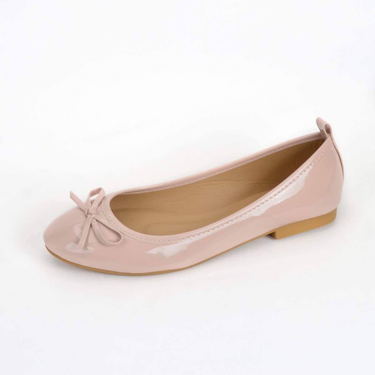 FLAT BOTTOM SOFT LEATHER BOW CASUAL WOMEN SHOES