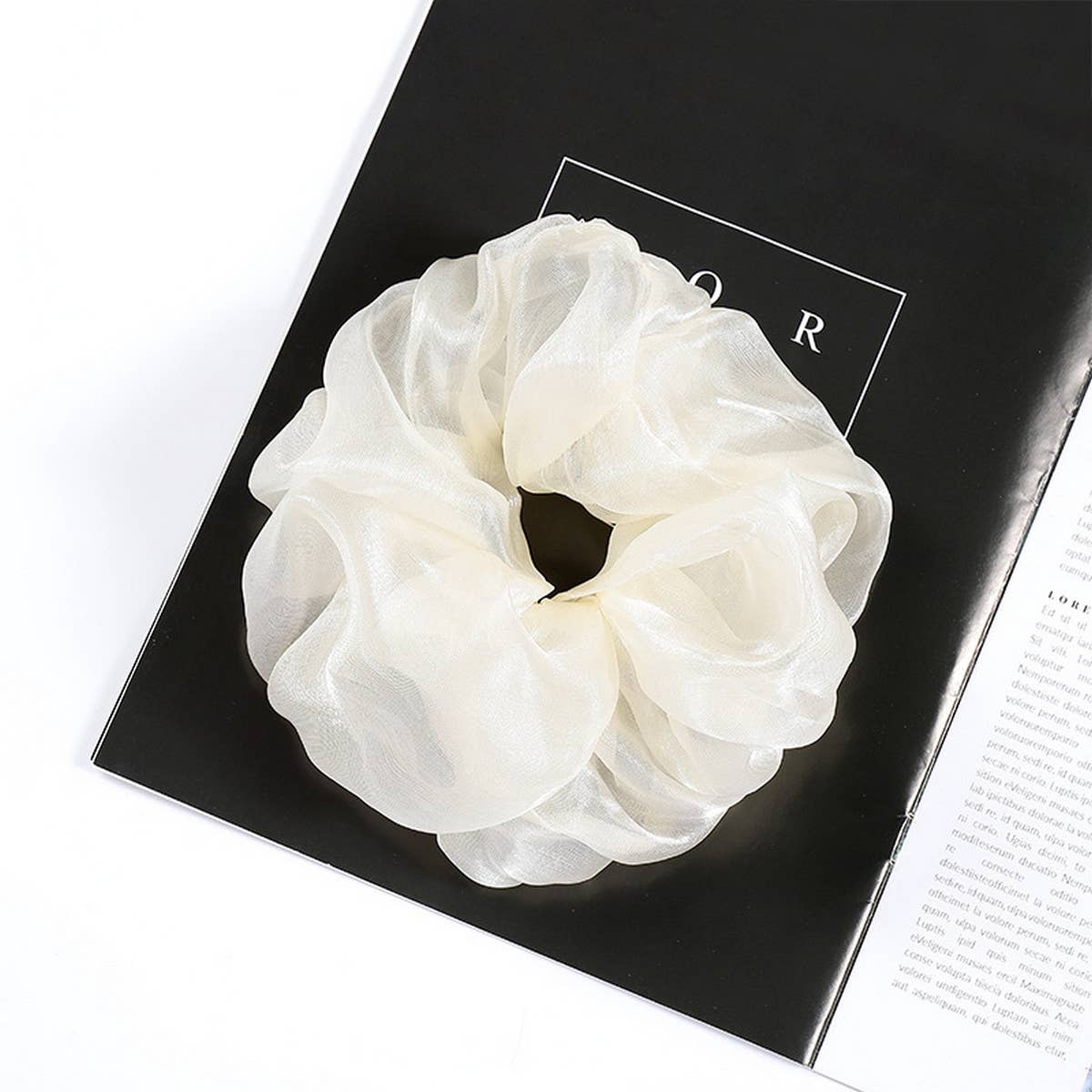 RETRO SIMPLE MESH HAIR ROPE_CWAHA0872