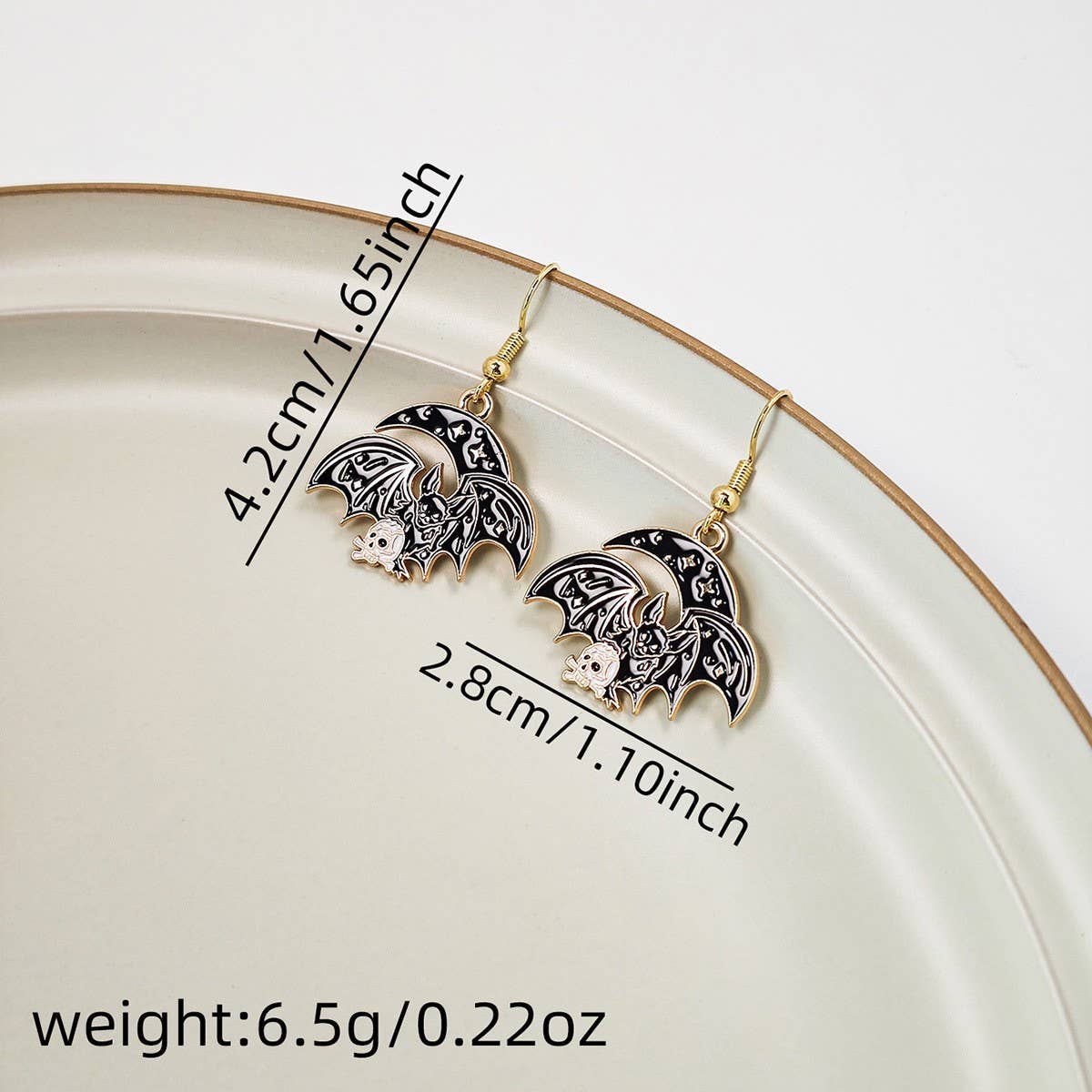 HALLOWEEN DARK FUNNY PERSONALITY EARRINGS