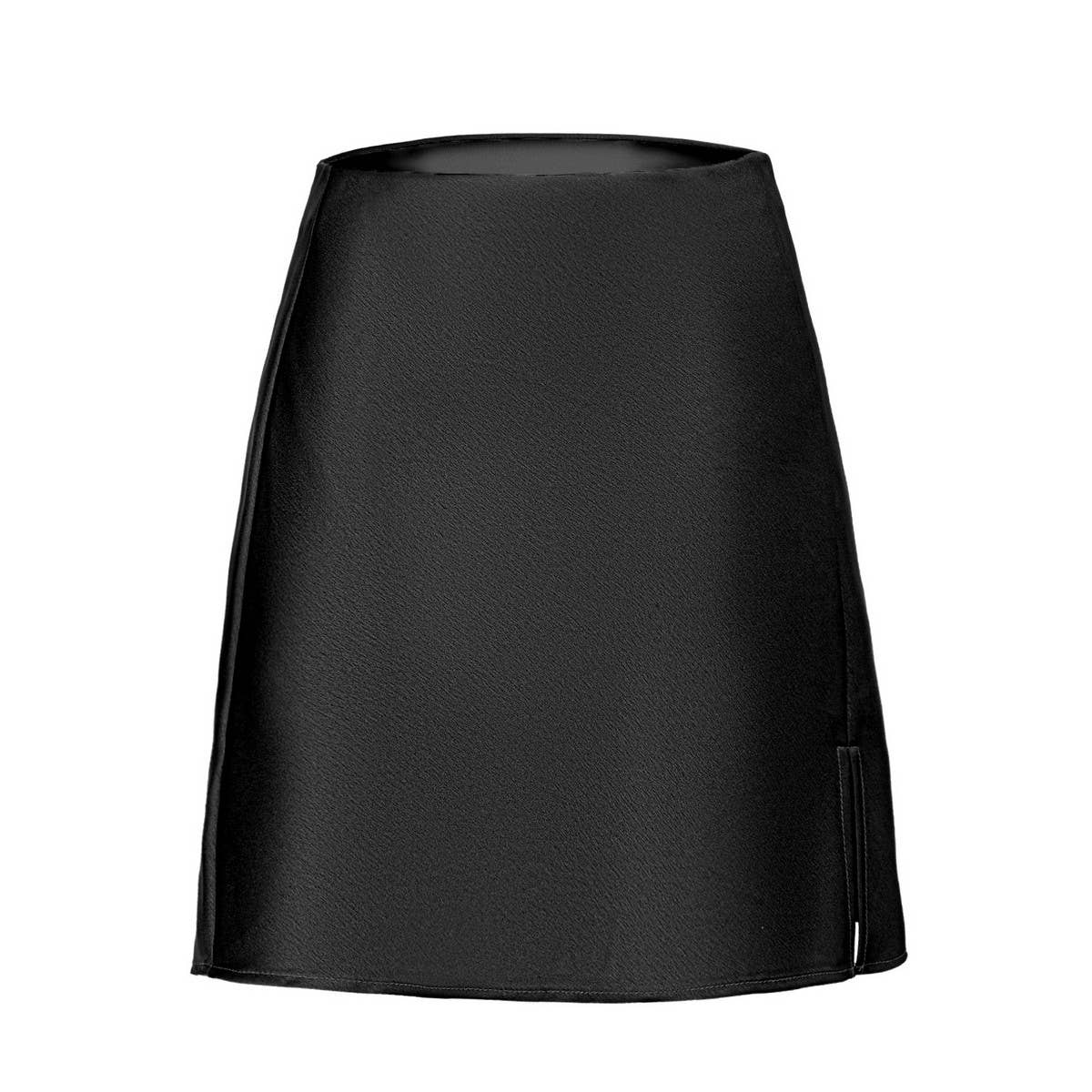 SOLID COLOR SATIN SLIT SKIRT SEXY A-LINE MINISKIRT_CWBSS0375