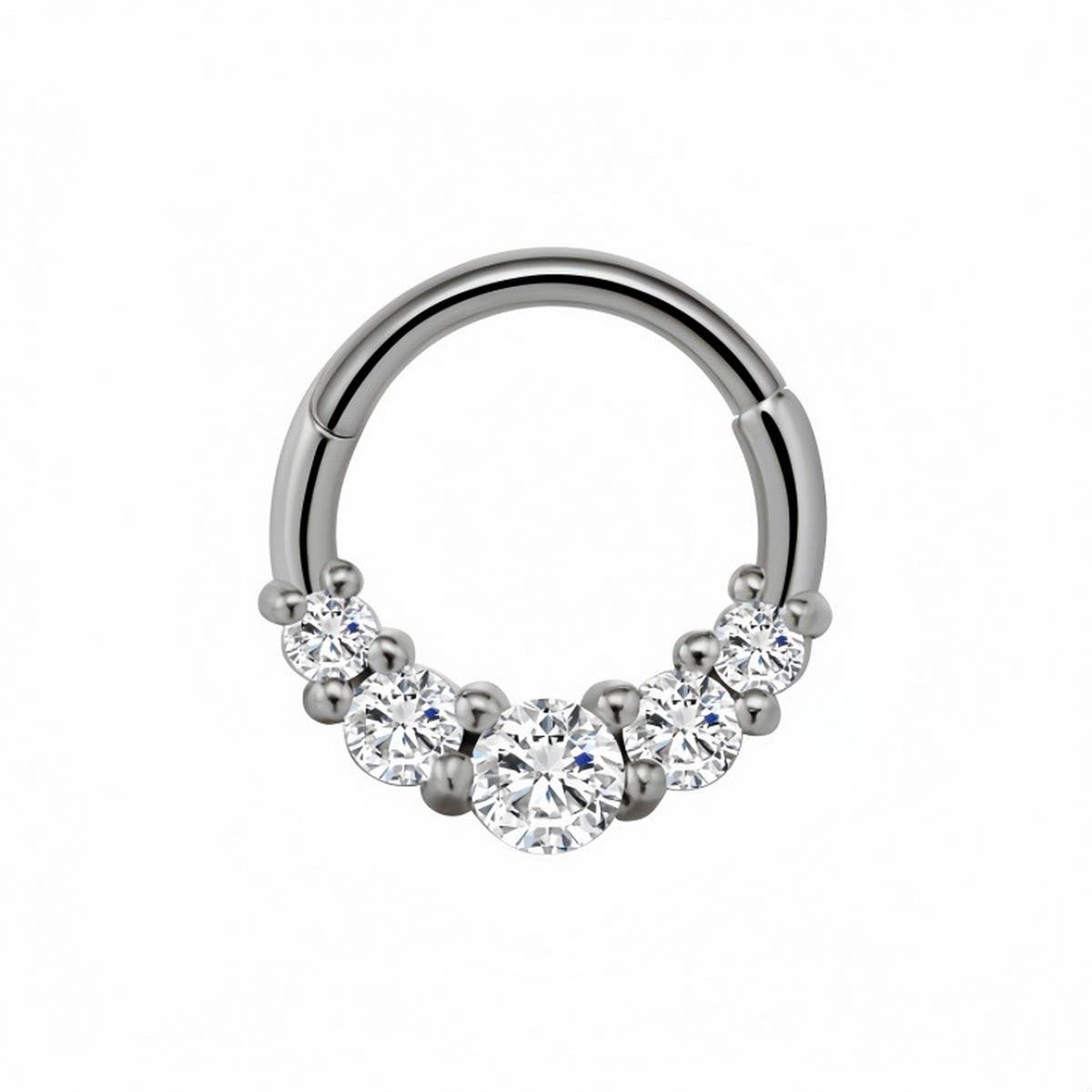 Minimalist Zircon Nose Stud for Women