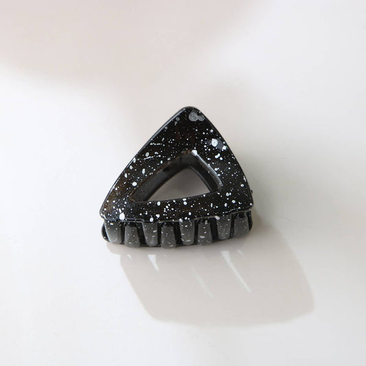 Simple ink-dripping high ponytail hair clip