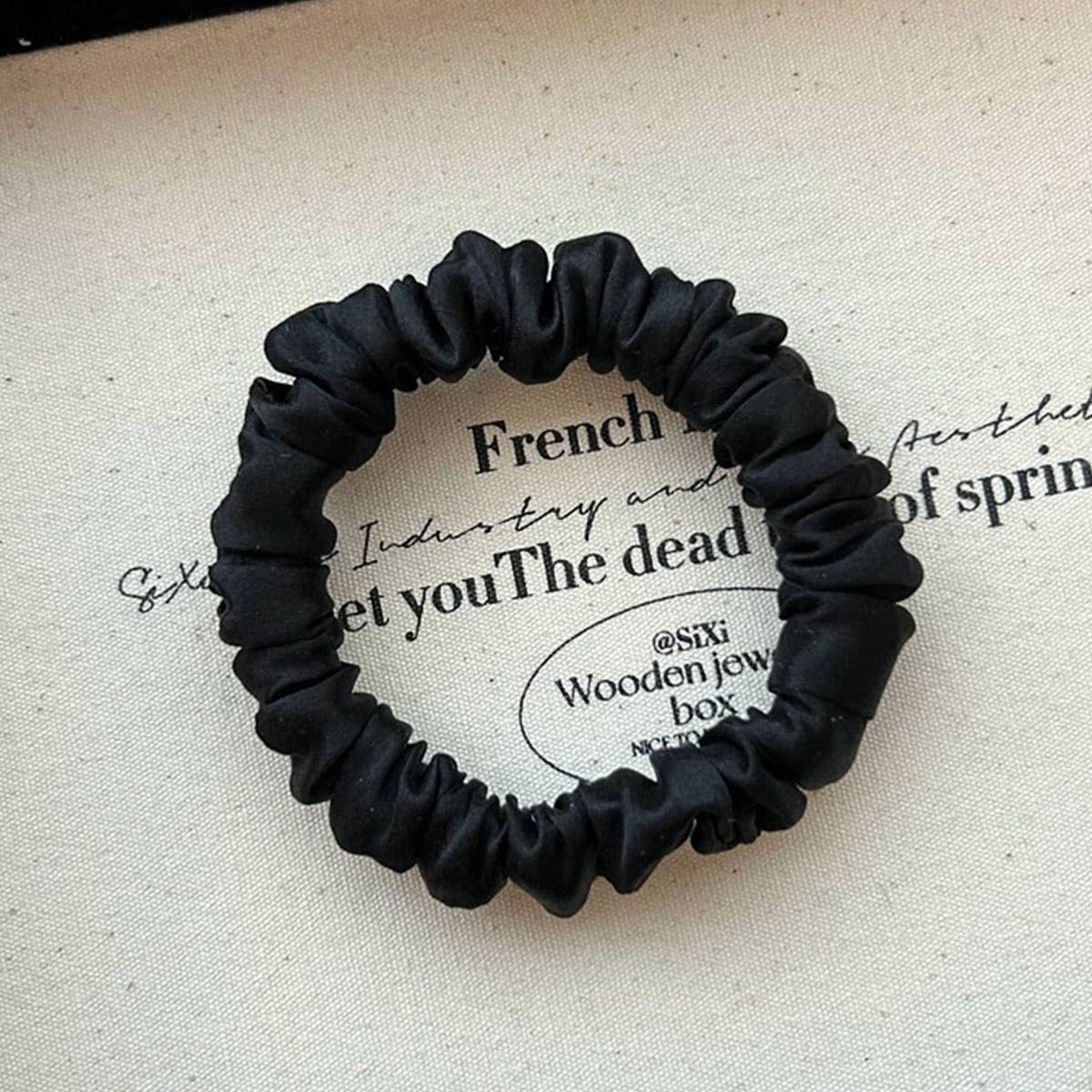 French-style fine hair rope made of mulberry silk