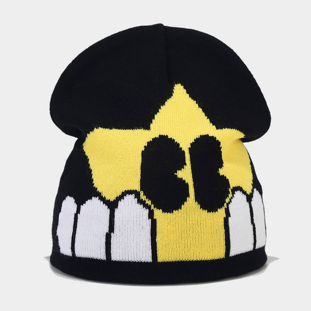 CUTE CARTOON PATTERN WINTER KNITTED HAT