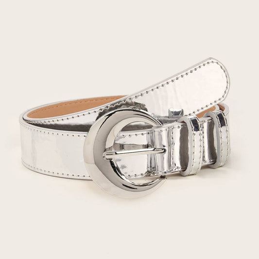 CWABE0556_SIMPLE SILVER BELT
