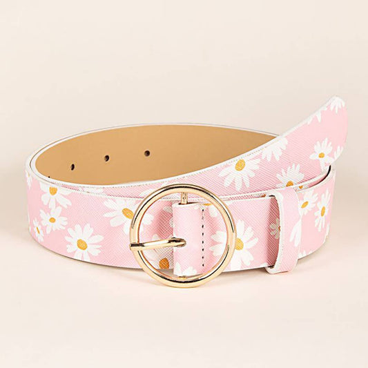 SIMPLE DAISY PINK BELT_CWABE0455