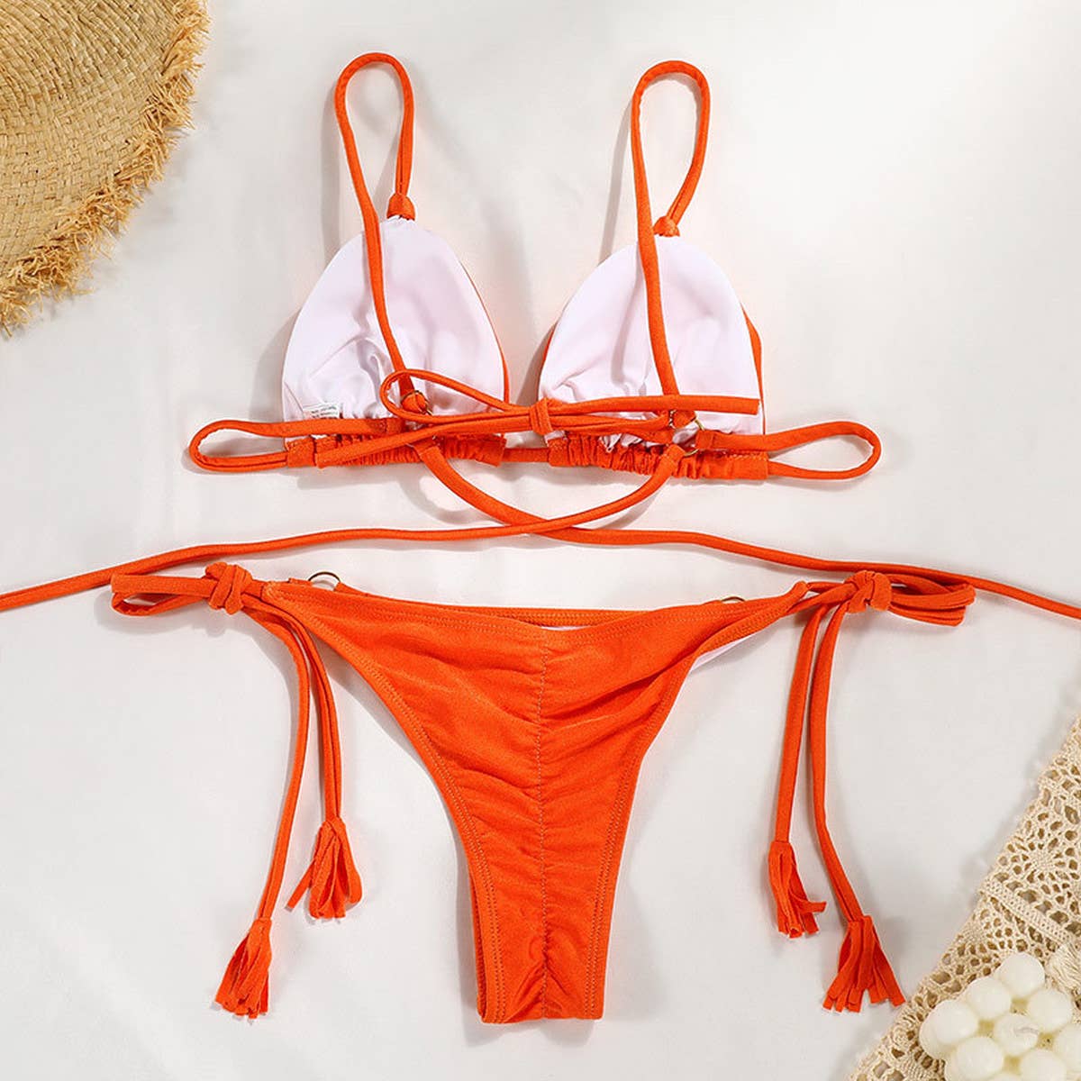 Sexy Nylon Bikini - Tie-Front Women's Swimwear