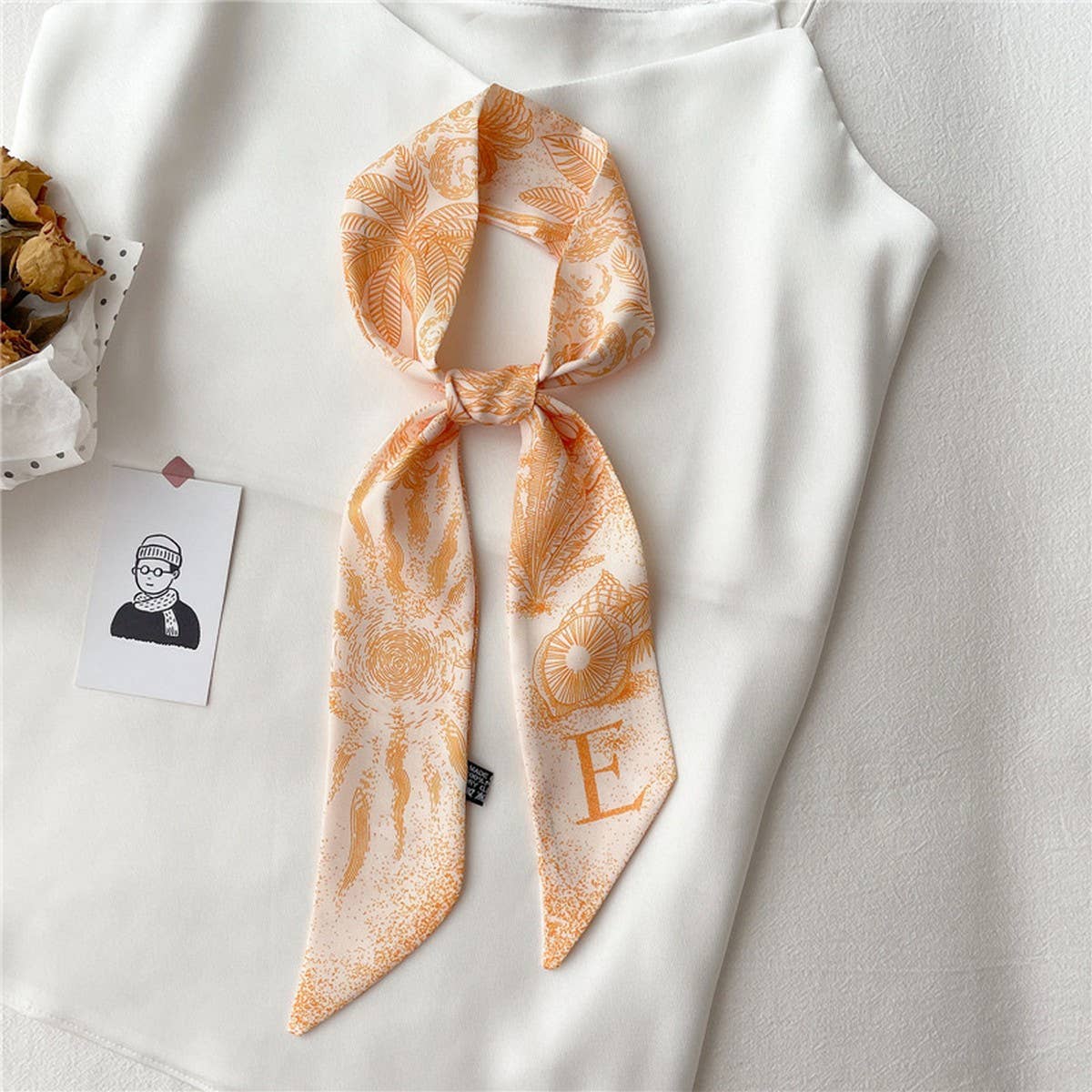 LETTER CREATIVE DOUBLE-LAYER HAIRBAND HEAD SCARF