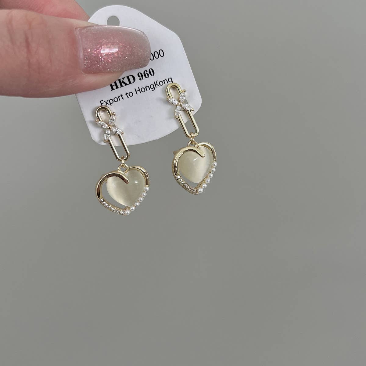 STEREOSCOPIC CAT'S EYE STONE EARRINGS_CWAJE2021