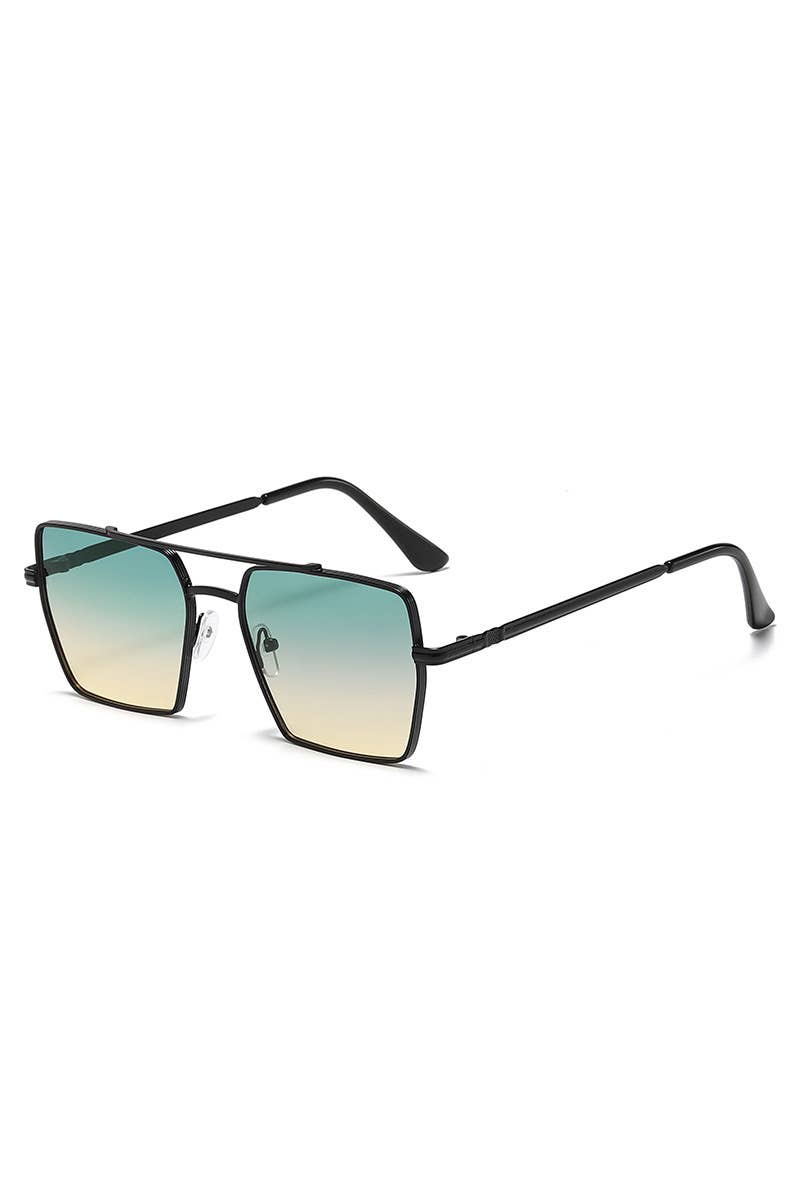 FLAT TOP FRAME SQUARE SUNGLASSES