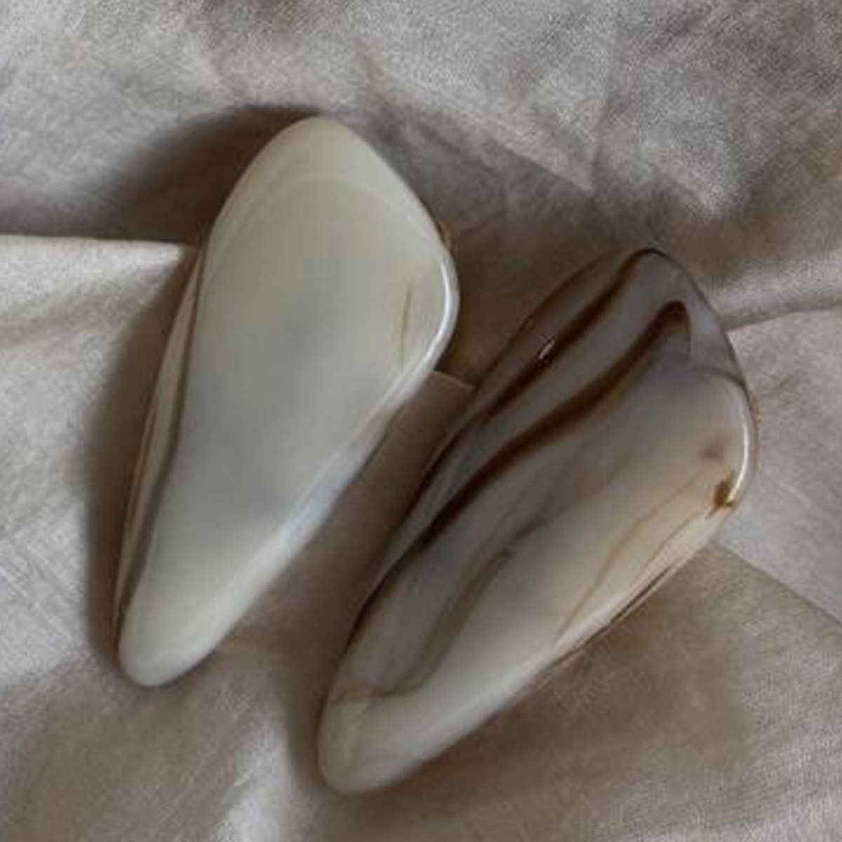 TEMPERAMENT AMBER DUCK BEAK BANGS CLIP HAIRPIN