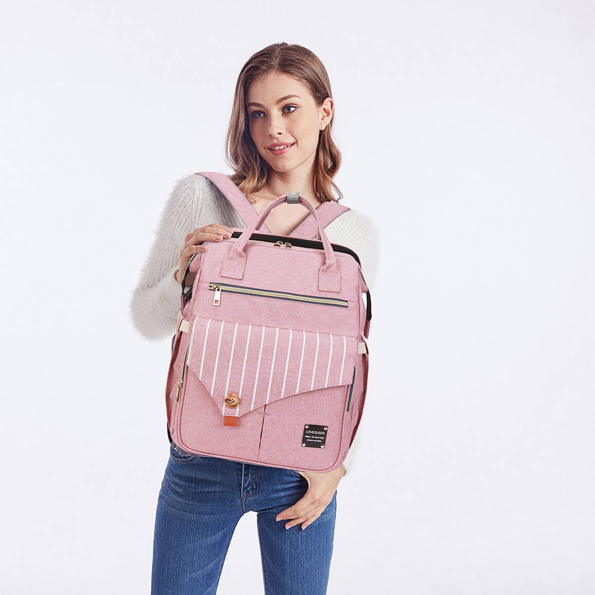 SIMPLE FOLDING BED MOTHER AND BABY BAG_CWAB2241