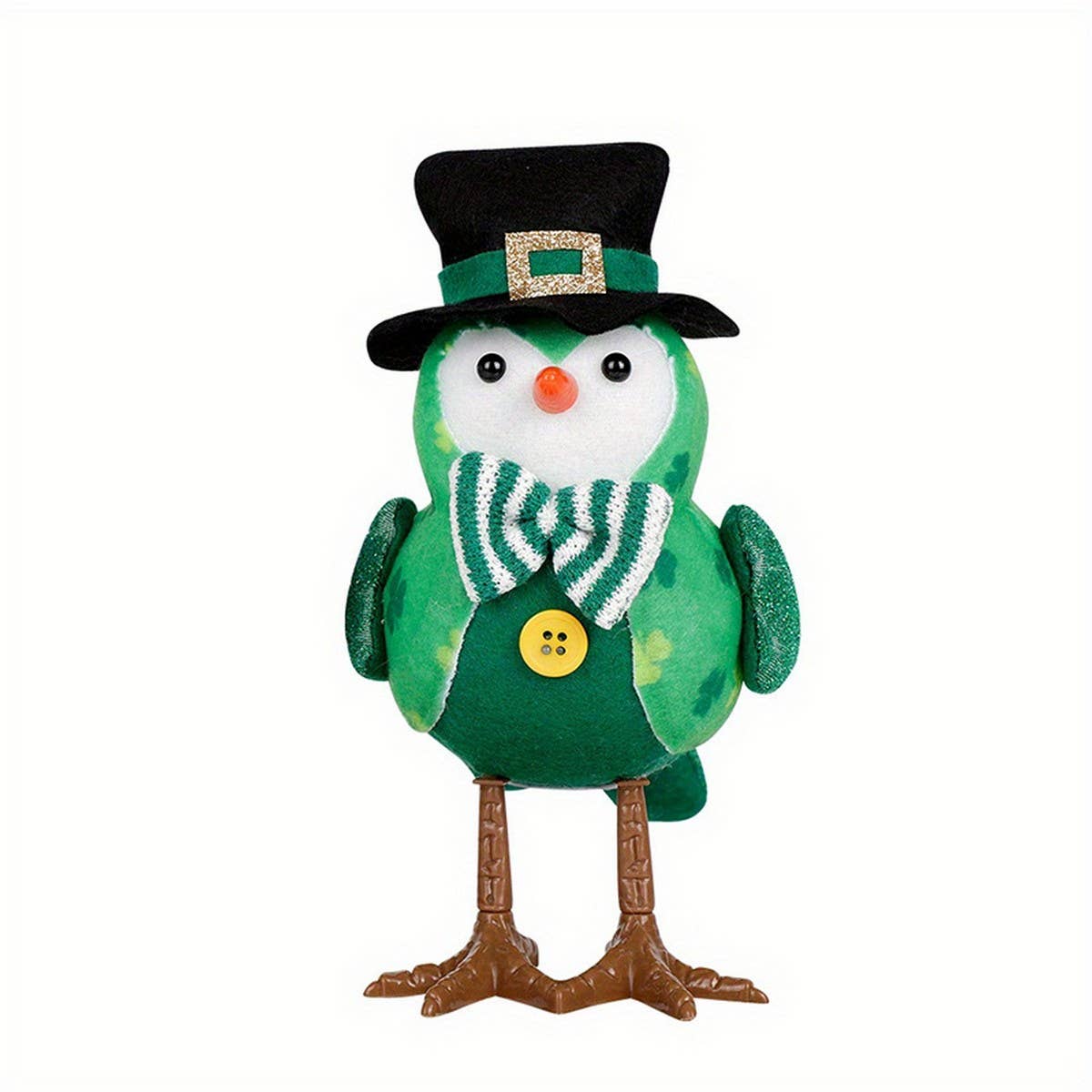 ST. PATRICK'S PARTY GLOWING LIGHT GREEN BIRD DOLL_CWMM3445