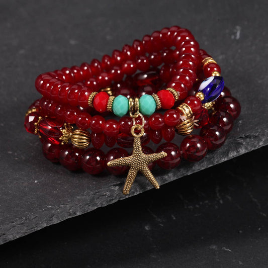 2024 NEW OCEAN STYLE SERIES STARFISH BRACELET_CWAJE2233