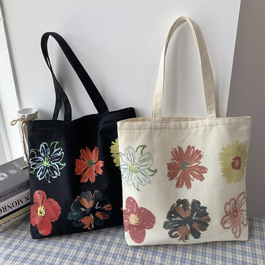SPRING AND SUMMER CASUAL LITERARY CANVAS BAG_CWAB2143