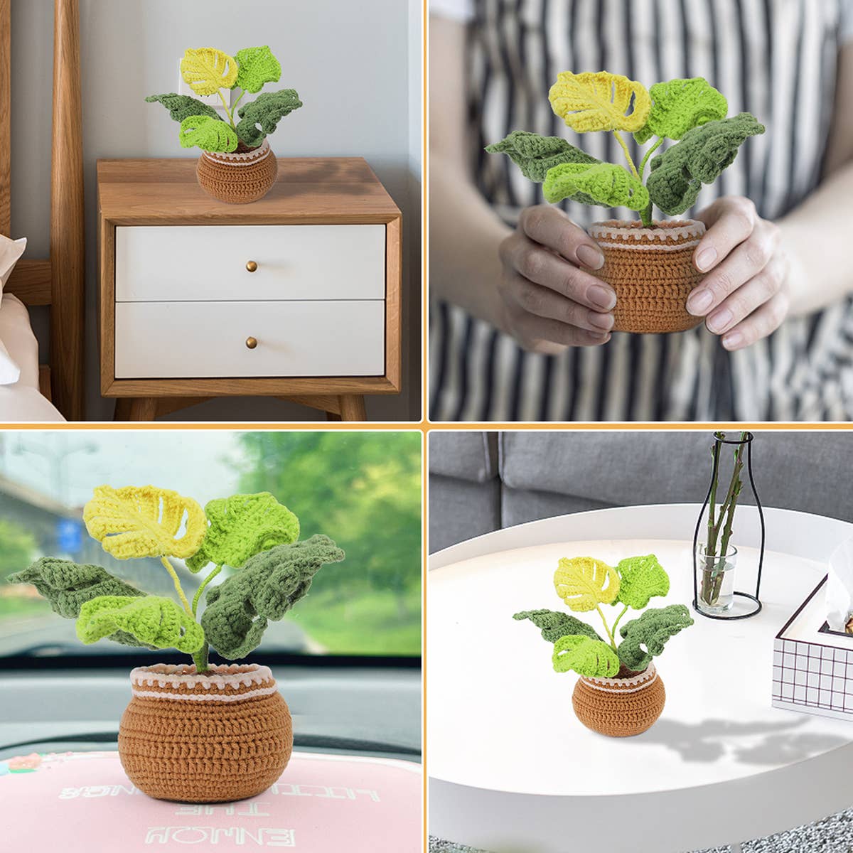 HANDMADE DIY MONSTERA DOLL CROCHET MATERIAL PACK