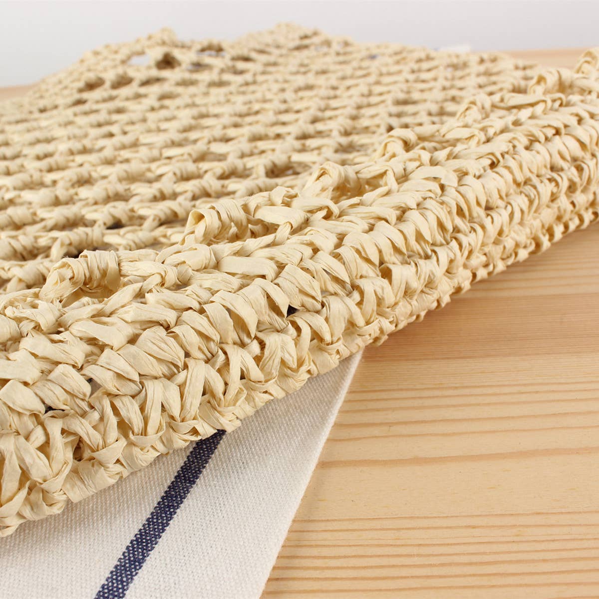 TRAVEL HOLLOW HANDMADE SHOULDER STRAW BAG_CWAB2025