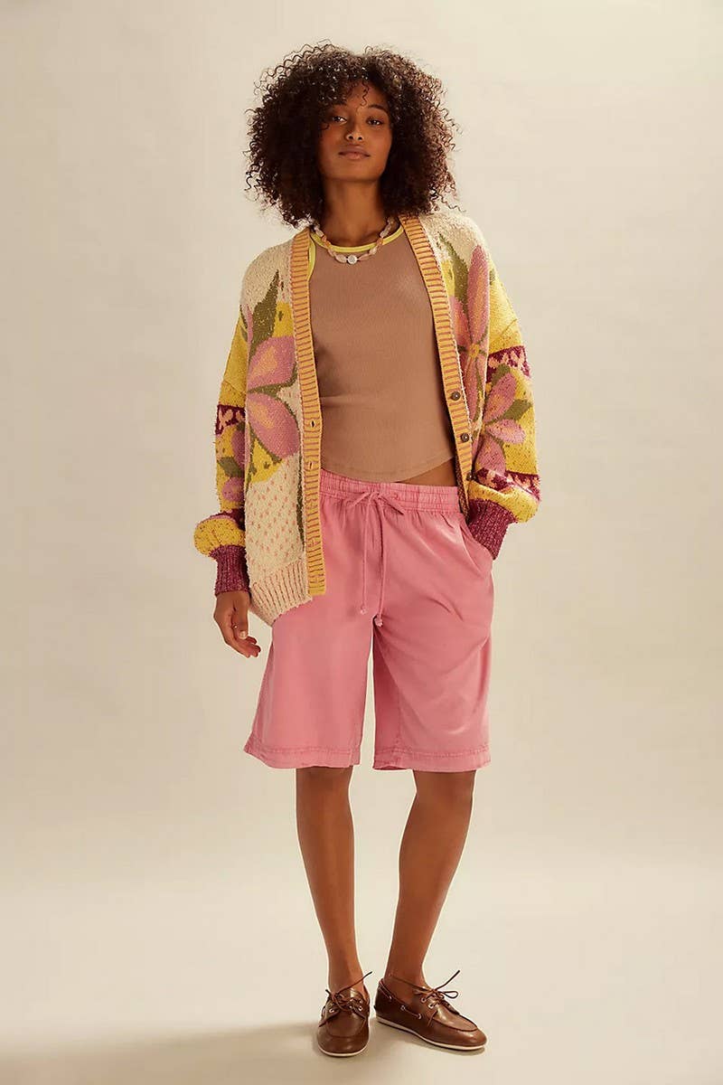 CWOSWL07741_2025 ABSTRACT PRINT COLLARED LOOSE KNIT SWEATER